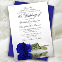 Elegante Royal Blue oder Cobalt Rose Formal Weddin