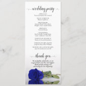 Elegante Royal Blue oder Cobalt Rose Romantische H Programm (Rückseite)
