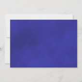 Elegante Royal Blue Rose Kalender & Foto Wedding Save The Date (Rückseite)
