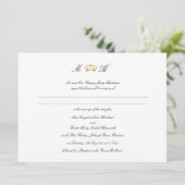 Elegante Royal Crown Wedding Einladung (Stehend Vorderseite)