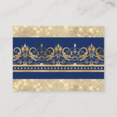 Elegante Royal Prince Baby Duwer Diaper Raffle Begleitkarte (Rückseite)