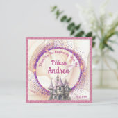 Elegante Royal Princess Birthday Party | Fairy Tal Dankeskarte (Stehend Vorderseite)