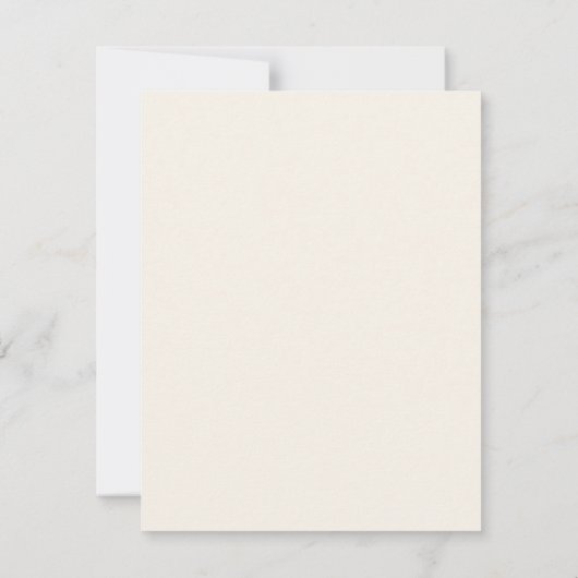 Elegante RSVP-Antwortkarte für Blumenzwiebeln im H Einladung (Rückseite)