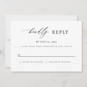 Elegante RSVP - Austin Karte (Vorderseite)