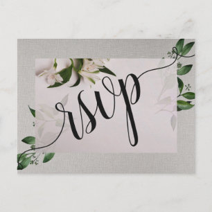 Elegante RSVP-Einladungskarte Einladungspostkarte