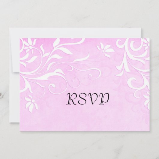Elegante RSVP Karte (Rückseite)