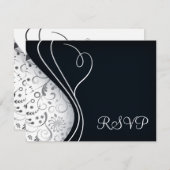 Elegante RSVP-Karten Einladung (Vorne/Hinten)