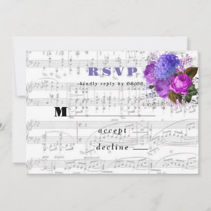 Elegante RSVP-Karten für Blumenzwiebeln Einladung