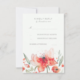 Elegante RSVP-Karten für Hochzeiten im Wasser RSVP Karte