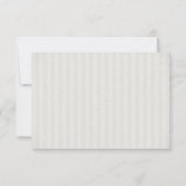 Elegante RSVP-Karten für Hochzeitspaare RSVP Karte (Rückseite)