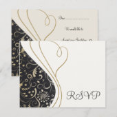 Elegante RSVP-Karten RSVP Karte (Vorne/Hinten)