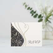 Elegante RSVP-Karten RSVP Karte (Stehend Vorderseite)
