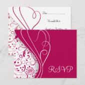 Elegante RSVP-Karten RSVP Karte (Vorne/Hinten)