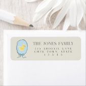 Elegante Rubber Ducky Ribbon Rücksendeadresse (Insitu)