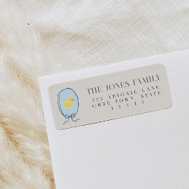 Elegante Rubber Ducky Ribbon Rücksendeadresse