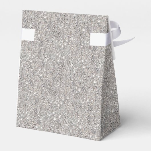 Elegante Ruby Red & Funkelnd Silver Rings Wedding Geschenkschachtel (Rückseite)