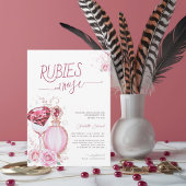 Elegante Ruby und Rose Bridal Dusche Einladung