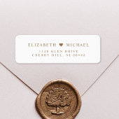 Elegante Rücksendeadresse