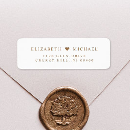 Elegante Rücksendeadresse