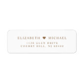 Elegante Rücksendeadresse (Vorne)