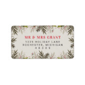 Elegante Rücksendeadresse Adressaufkleber (Vorne)