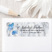 Elegante Rücksendeadresse des Schmetterlings in Aq (Insitu)