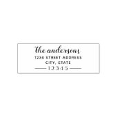 Elegante Rücksendeadresse für den Namen von Skript Permastempel (Design)