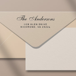 Elegante Rücksendeadresse für den Namen von Skript Permastempel