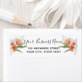 Elegante Rücksendeadresse für Wasserfarben (Insitu)