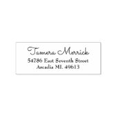 Elegante Rücksendeadresse Gummi Briefmarke Gummistempel (Stempel)