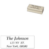 Elegante Rücksendeadresse Gummi Briefmarke Gummistempel (Stempel)