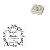 Elegante Rücksendeadresse Gummistempel (Stempel)