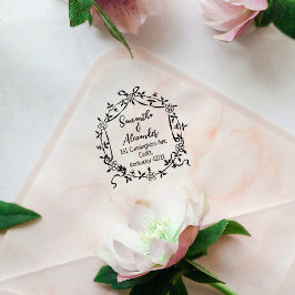 Elegante Rücksendeadresse Gummistempel