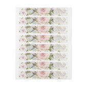 Elegante Rücksendeadresse Hochzeit Lavische Rose f (Bogen)