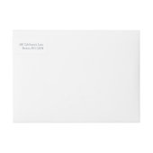 Elegante Rücksendeadresse im Mittelsommer (Vorderseite)