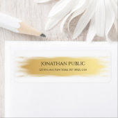 Elegante Rücksendeadresse mit weißem Template (Insitu)