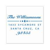 Elegante Rücksendeadresse moderner Skriptfamilie Permastempel (Design)