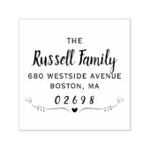 Elegante Rücksendeadresse Permastempel (Design)