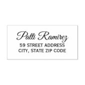 Elegante Rücksendeadresse Permastempel (Design)