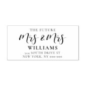 Elegante Rücksendeadresse Permastempel (Design)