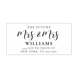 Elegante Rücksendeadresse Permastempel