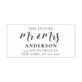 Elegante Rücksendeadresse Permastempel