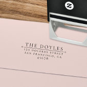 Elegante Rücksendeadresse Selbstfarbige Briefmarke Permastempel