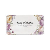 Elegante Rücksendeadressen-Aufkleber des Blumendes Adressaufkleber (Vorne)