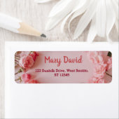 Elegante Rücksendeadressen-Aufkleber mit Wasserfar (Insitu)