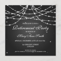 Elegante Ruhestands-Party-Schnur des