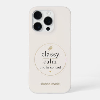 Elegante, ruhige und kontrollierte anpassbare Hand iPhone 16 Pro Hülle