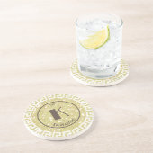 Elegante Runde Personalisiert Getränkeuntersetzer (Seite)