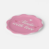 "Elegante Rundpapierplatte" Pappteller (Schrägansicht)