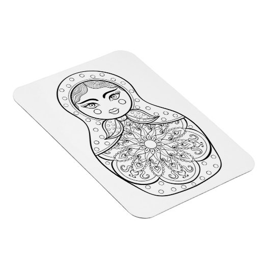 Elegante Russian Doll Magnet (Rechte Seite)